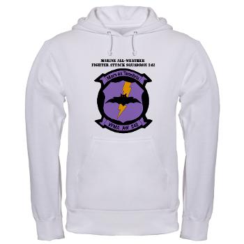 MAWFAS242 - A01 - 03 - Marine All- Weather Fighter Attack Squadron 242 with Text Hooded Sweatshirt - Click Image to Close