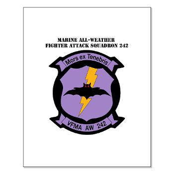 MAWFAS242 - M01 - 02 - Marine All- Weather Fighter Attack Squadron 242 with Text Small Poster - Click Image to Close