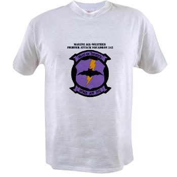 MAWFAS242 - A01 - 04 - Marine All- Weather Fighter Attack Squadron 242 with Text Value T-Shirt - Click Image to Close