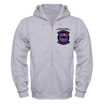MAWFAS242 - A01 - 03 - Marine All- Weather Fighter Attack Squadron 242 with Text Zip Hoodie - Click Image to Close