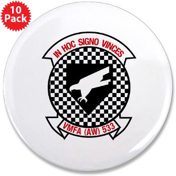 MAWFAS553 - M01 - 01 - Marine All Weather Fighter Attack Squadron 553 (VMFA(AW)-553) - 3.5" Button (10 pack)