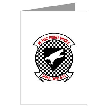 MAWFAS553 - M01 - 02 - Marine All Weather Fighter Attack Squadron 553 (VMFA(AW)-553) - Greeting Cards (Pk of 10)