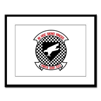 MAWFAS553 - M01 - 02 - Marine All Weather Fighter Attack Squadron 553 (VMFA(AW)-553) - Large Framed Print