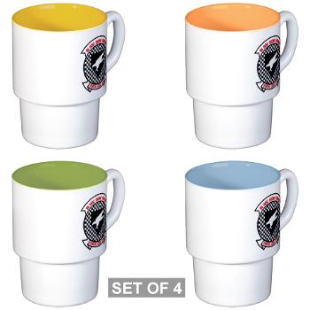 MAWFAS553 - M01 - 03 - Marine All Weather Fighter Attack Squadron 553 (VMFA(AW)-553) - Stackable Mug Set (4 mugs)