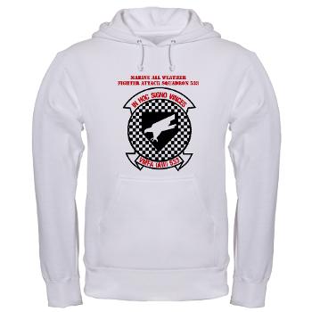 MAWFAS553 - A01 - 03 - Marine All Weather Fighter Attack Squadron 553 (VMFA(AW)-553) with Text - Hooded Sweatshirt