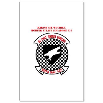 MAWFAS553 - M01 - 02 - Marine All Weather Fighter Attack Squadron 553 (VMFA(AW)-553) with Text - Mini Poster Print