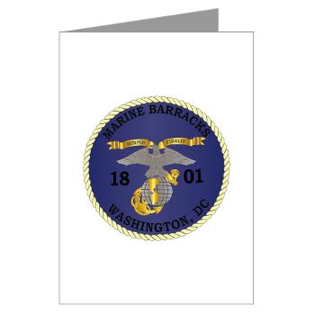MBWDC - M01 - 02 - Marine Barracks, Washington, D.C. - Greeting Cards (Pk of 10) - Click Image to Close