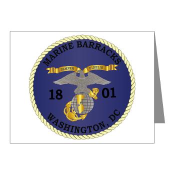 MBWDC - M01 - 02 - Marine Barracks, Washington, D.C. - Note Cards (Pk of 20) - Click Image to Close