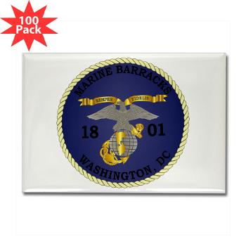 MBWDC - M01 - 01 - Marine Barracks, Washington, D.C. - Rectangle Magnet (100 pack) - Click Image to Close