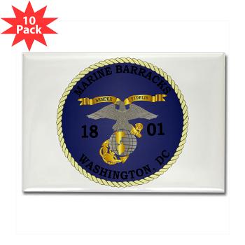 MBWDC - M01 - 01 - Marine Barracks, Washington, D.C. - Rectangle Magnet (10 pack) - Click Image to Close