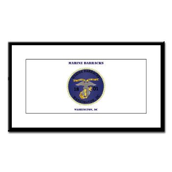 MBWDC - M01 - 02 - Marine Barracks, Washington, D.C. with Text - Small Framed Print