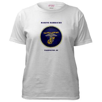 MBWDC - A01 - 04 - Marine Barracks, Washington, D.C. with Text - Women's T-Shirt