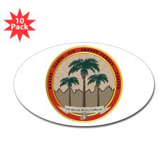 MCAGCCTP - M01 - 01 - Marine Corps Air Ground Combat Center Twentynine Palms - Sticker (Oval 10 pk)