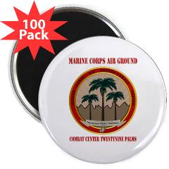 MCAGCCTP - M01 - 01 - Marine Corps Air Ground Combat Center Twentynine Palms with Text - 2.25" Magnet (100 pack)