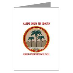 MCAGCCTP - M01 - 02 - Marine Corps Air Ground Combat Center Twentynine Palms with Text - Greeting Cards (Pk of 10)