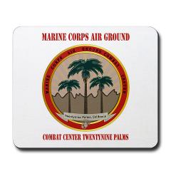 MCAGCCTP - M01 - 03 - Marine Corps Air Ground Combat Center Twentynine Palms with Text - Mousepad - Click Image to Close