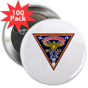 MCASB - M01 - 01 - Marine Corps Air Station Beaufort - 2.25" Button (100 pack) - Click Image to Close
