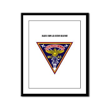 MCASB - M01 - 02 - Marine Corps Air Station Beaufort with Text - Framed Panel Print - Click Image to Close