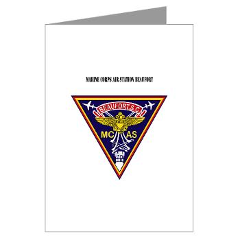 MCASB - M01 - 02 - Marine Corps Air Station Beaufort with Text - Greeting Cards (Pk of 20)