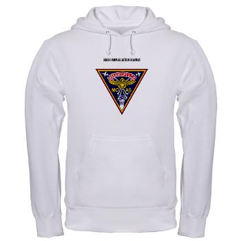 MCASB - A01 - 03 - Marine Corps Air Station Beaufort with Text - Hooded Sweatshirt - Click Image to Close