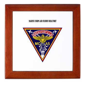 MCASB - M01 - 03 - Marine Corps Air Station Beaufort with Text - Keepsake Box - Click Image to Close