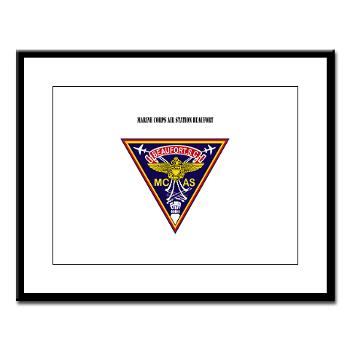 MCASB - M01 - 02 - Marine Corps Air Station Beaufort with Text - Large Framed Print