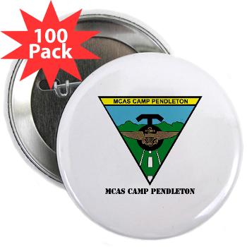 MCASCP - M01 - 01 - MCAS Camp Pendleton with Text - 2.25" Button (100 pack)