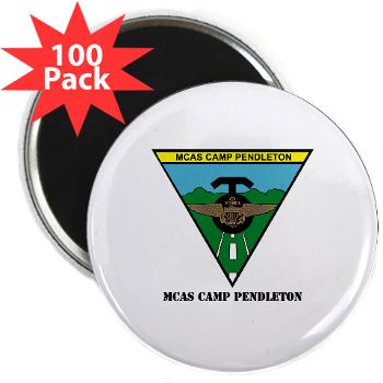 MCASCP - M01 - 01 - MCAS Camp Pendleton with Text - 2.25" Magnet (100 pack)