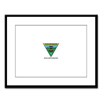 MCASCP - M01 - 02 - MCAS Camp Pendleton with Text - Large Framed Print