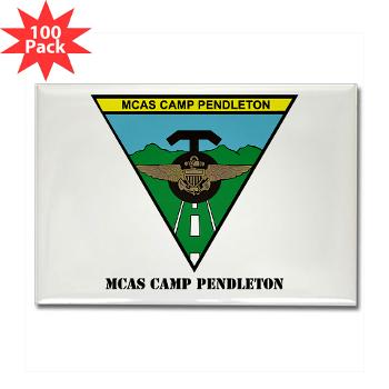 MCASCP - M01 - 01 - MCAS Camp Pendleton with Text - Rectangle Magnet (100 pack)