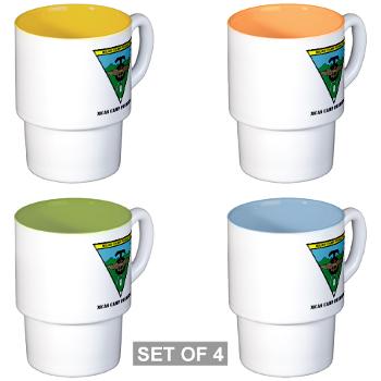 MCASCP - M01 - 03 - MCAS Camp Pendleton with Text - Stackable Mug Set (4 mugs)