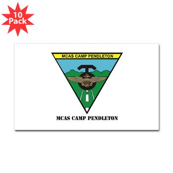 MCASCP - M01 - 01 - MCAS Camp Pendleton with Text - Sticker (Rectangle 10 pk) - Click Image to Close