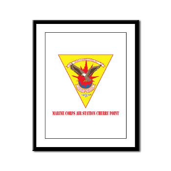 MCASCP - M01 - 02 - Marine Corps Air Station Cherry Point with Text - Framed Panel Print - Click Image to Close