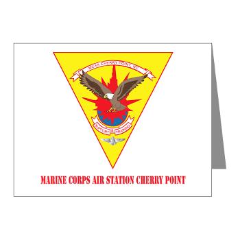 MCASCP - M01 - 02 - Marine Corps Air Station Cherry Point with Text - Note Cards (Pk of 20) - Click Image to Close