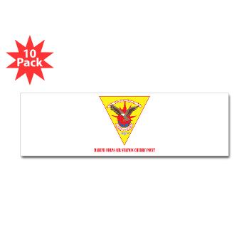 MCASCP - M01 - 01 - Marine Corps Air Station Cherry Point with Text - Sticker (Bumper 10 pk) - Click Image to Close