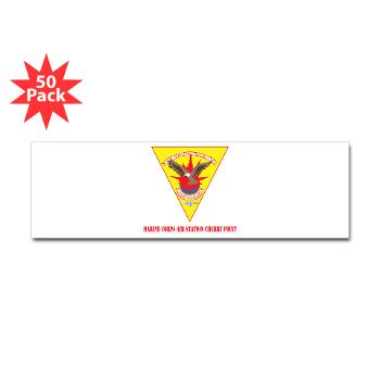 MCASCP - M01 - 01 - Marine Corps Air Station Cherry Point with Text - Sticker (Bumper 50 pk)