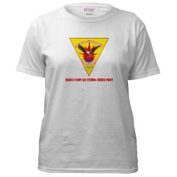 MCASCP - A01 - 04 - Marine Corps Air Station Cherry Point with Text - Women's T-Shirt - Click Image to Close