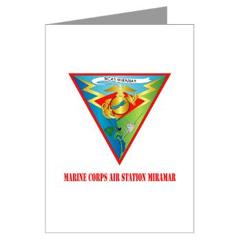 MCASM - M01 - 02 - Marine Corps Air Station Miramar with Text - Greeting Cards (Pk of 10) - Click Image to Close