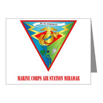 MCASM - M01 - 02 - Marine Corps Air Station Miramar with Text - Note Cards (Pk of 20)