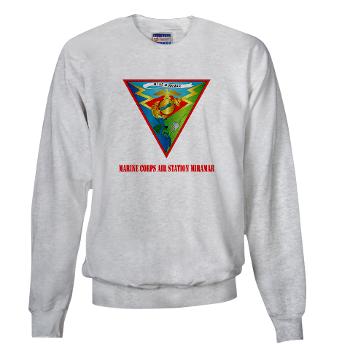 MCASM - A01 - 03 - Marine Corps Air Station Miramar with Text - Sweatshirt - Click Image to Close