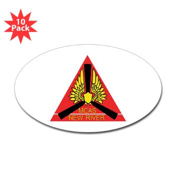 MCASNR - M01 - 01 - Marine Corps Air Station New River - Sticker (Oval 10 pk)