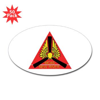 MCASNR - M01 - 01 - Marine Corps Air Station New River - Sticker (Oval 50 pk) - Click Image to Close