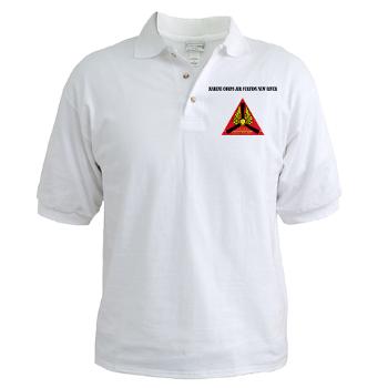 MCASNR - A01 - 04 - Marine Corps Air Station New River with Text - Golf Shirt - Click Image to Close