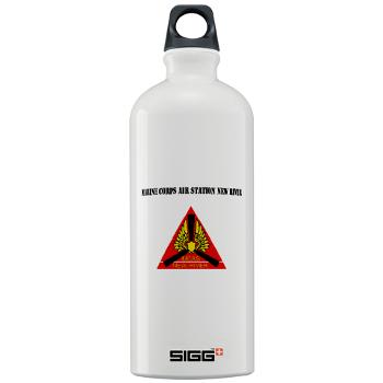 MCASNR - M01 - 03 - Marine Corps Air Station New River with Text - Sigg Water Bottle 1.0L