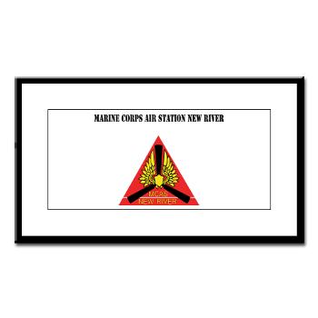 MCASNR - M01 - 02 - Marine Corps Air Station New River with Text - Small Framed Print - Click Image to Close