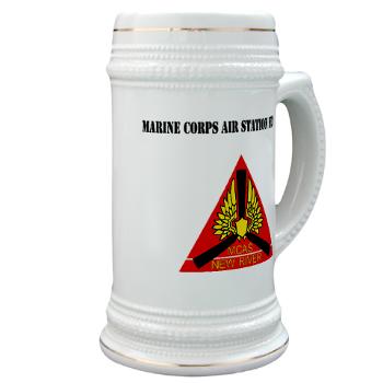MCASNR - M01 - 03 - Marine Corps Air Station New River with Text - Stein - Click Image to Close