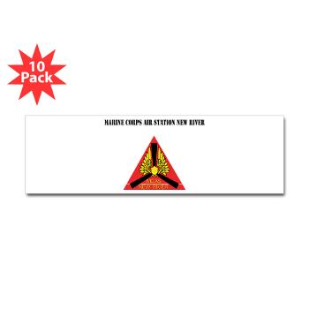 MCASNR - M01 - 01 - Marine Corps Air Station New River with Text - Sticker (Bumper 10 pk) - Click Image to Close