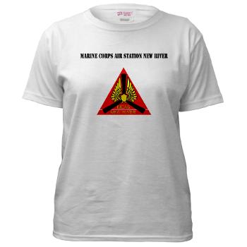MCASNR - A01 - 04 - Marine Corps Air Station New River with Text - Women's T-Shirt - Click Image to Close