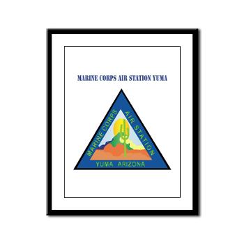 MCASY - M01 - 02 - Marine Corps Air Station Yuma with Text - Framed Panel Print - Click Image to Close