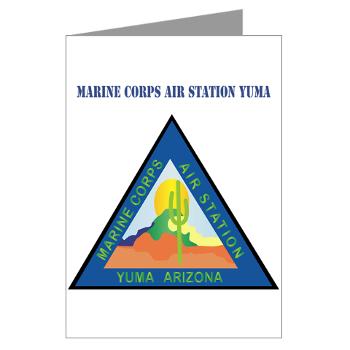 MCASY - M01 - 02 - Marine Corps Air Station Yuma with Text - Greeting Cards (Pk of 10)